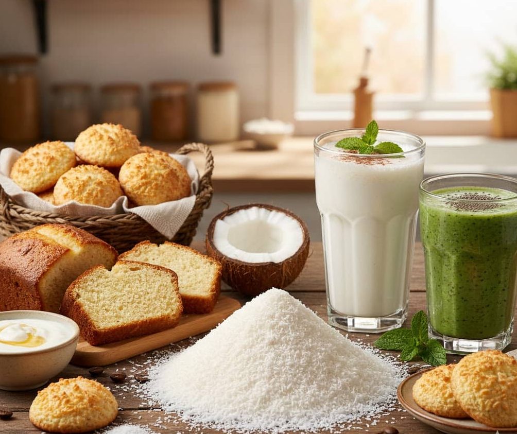 کاربردهای پودر نارگیل در شیرینی پزی و آشپزی سالم