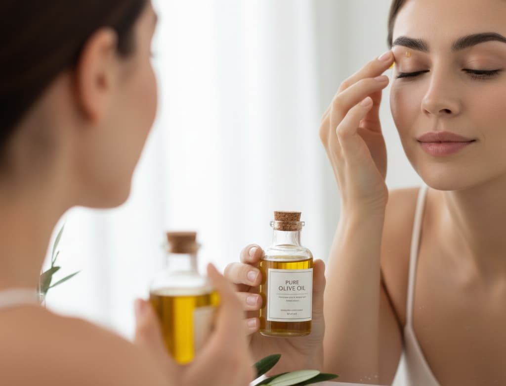 ماساژ ابرو با روغن زیتون برای گردش خون بیشتر