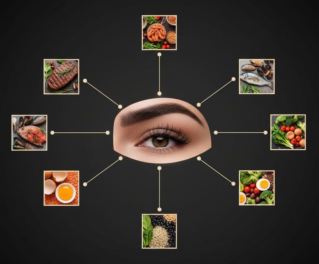 مواد غذایی دارای آهن برای رشد ابرو مفید هستند